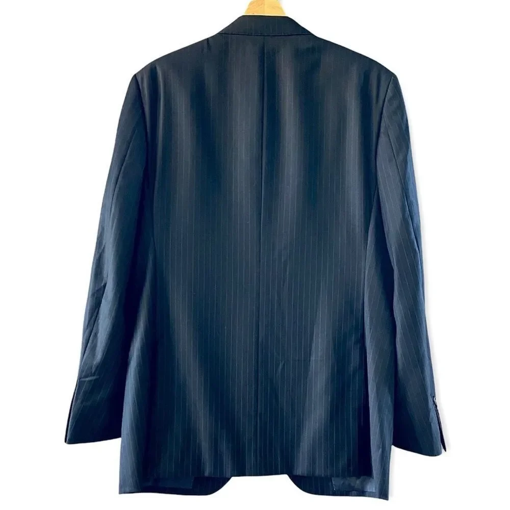 Mattarazi Uomo Wool & Cashmere Pinstripe Venezia Blazer 48